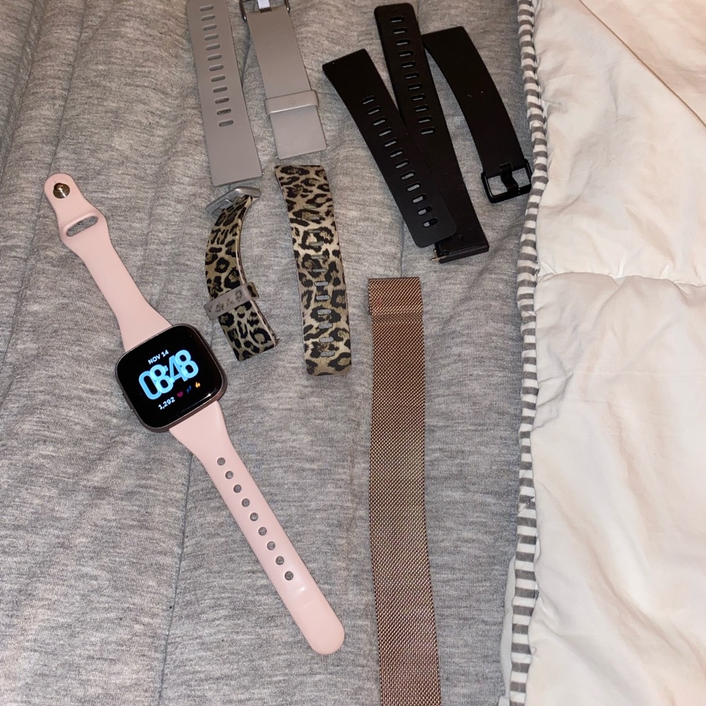 Fitbit versa 2 with additional bands